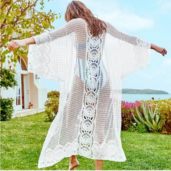 October Love Other - {October Love}Sheer Long Sleeve Swim Cover-up